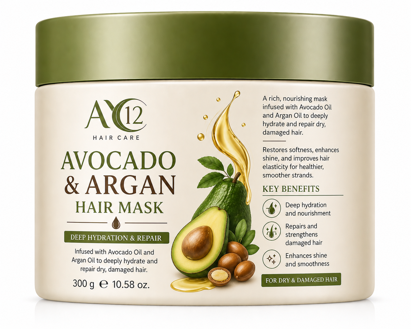 Avokado ve Argan Saç Maskesi